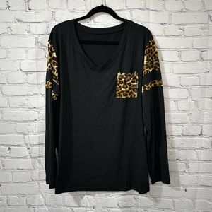 NWOT Leopard Long Sleeve Tee